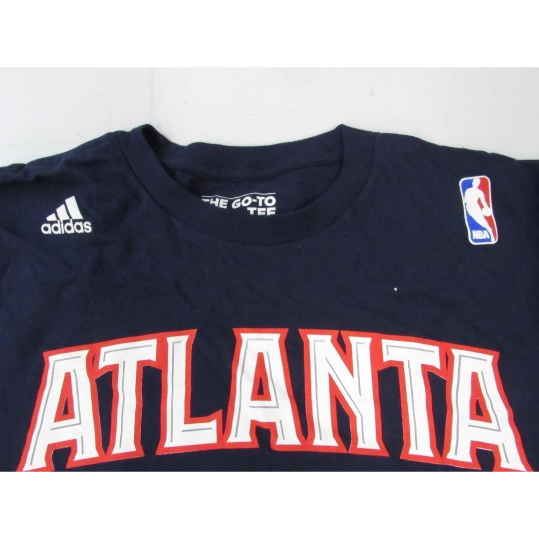 Atlanta Hawks 42 Kevin Willis Mens Size M Medium Navy Blue Adidas Shirt Image 4