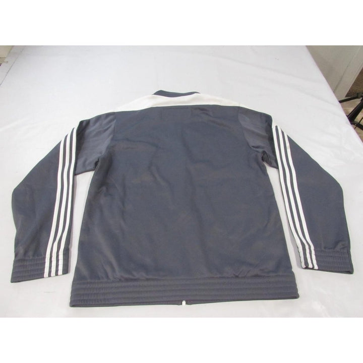 -Dirty- Philadelphia 76ers Mens Size L Large Gray Adidas Warm-up Jacket Image 2