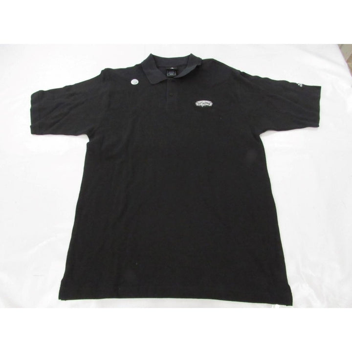 San Antonio Spurs Mens Size M Medium Black Adidas Polo Shirt Image 1