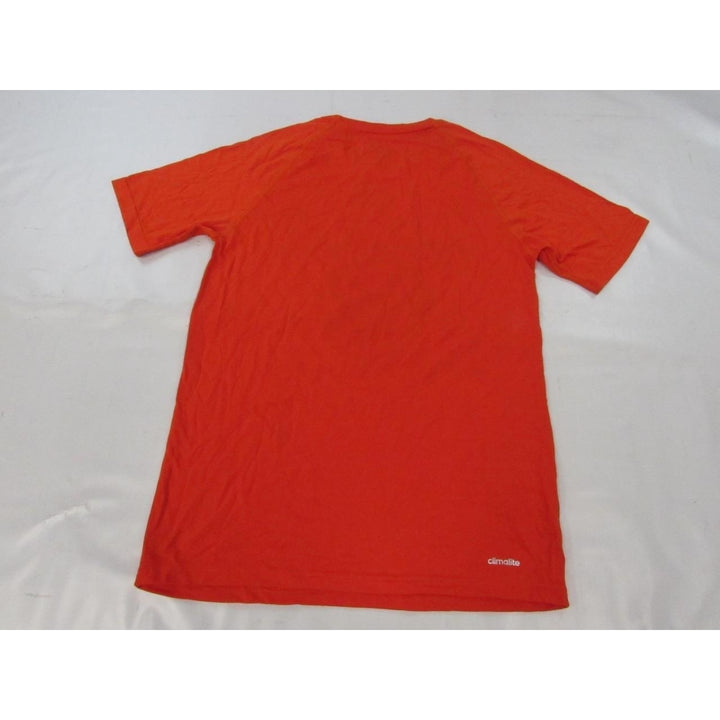 York Knicks Christmas Themed Mens Size S Adidas Climalite Orange Shirt Image 2