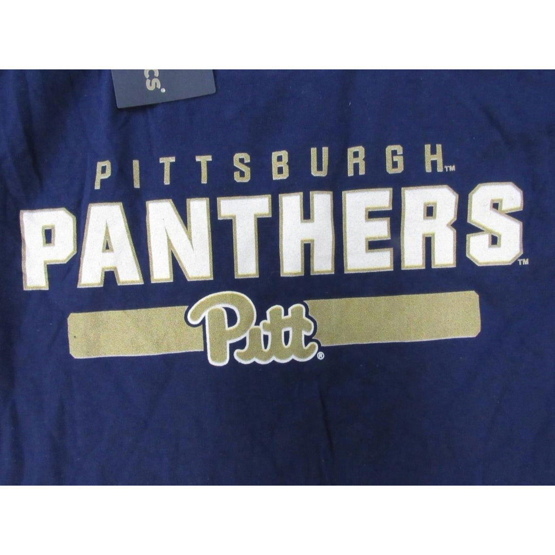 Pittsburgh Panthers "Pitt" Mens Size L Navy Blue Long Sleeved Shirt Image 3