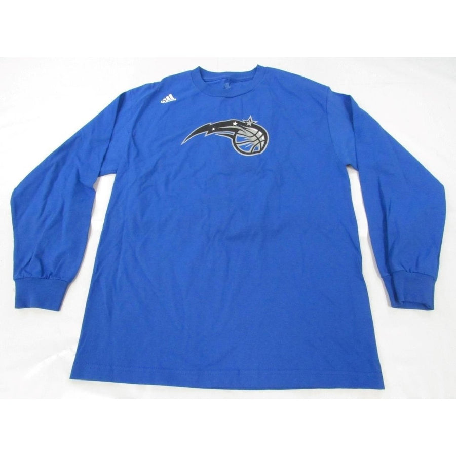 Orlando Magic 5 Victor Oladipo Mens Size M Blue Adidas Long Sleeve Shirt Image 1