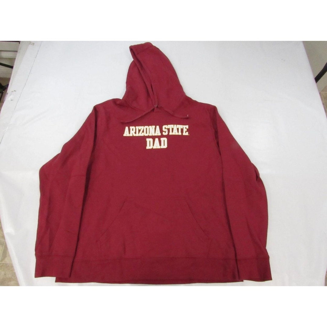 Arizona State Sun Devils Dad Mens Size XL Red Hoodie Image 1