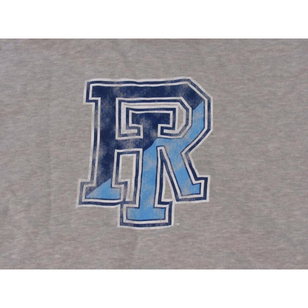 Rhode Island Rams Mens Size XL Heather Gray Hoodie w/ Distressed Print Image 3