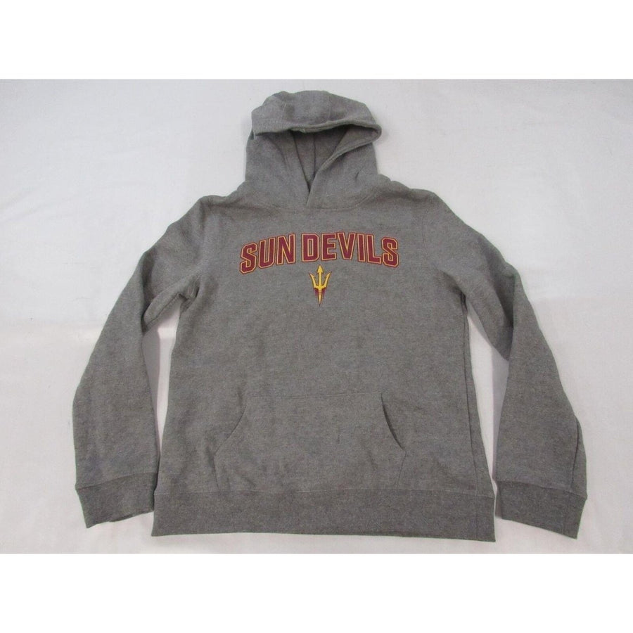 Arizona State Sun Devils Youth Size L Large Gray Hoodie Image 1