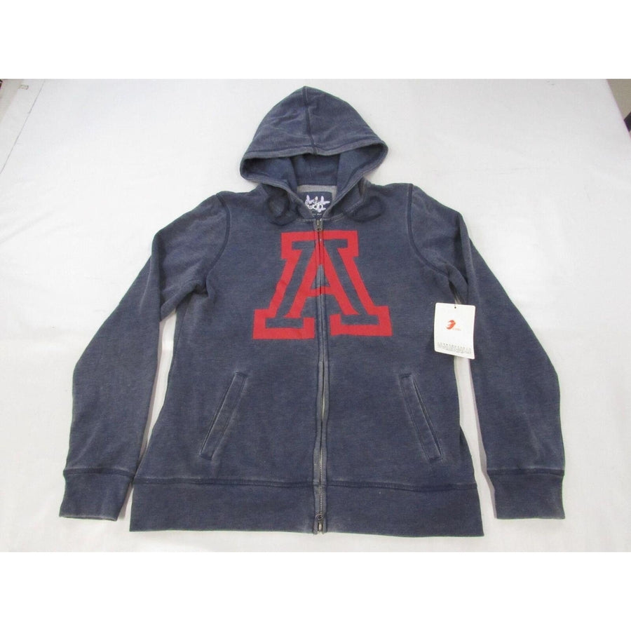 Arizona Wildcats Womens Size M Medium Heather Blue Full-Zip Jacket Hoodie Image 1