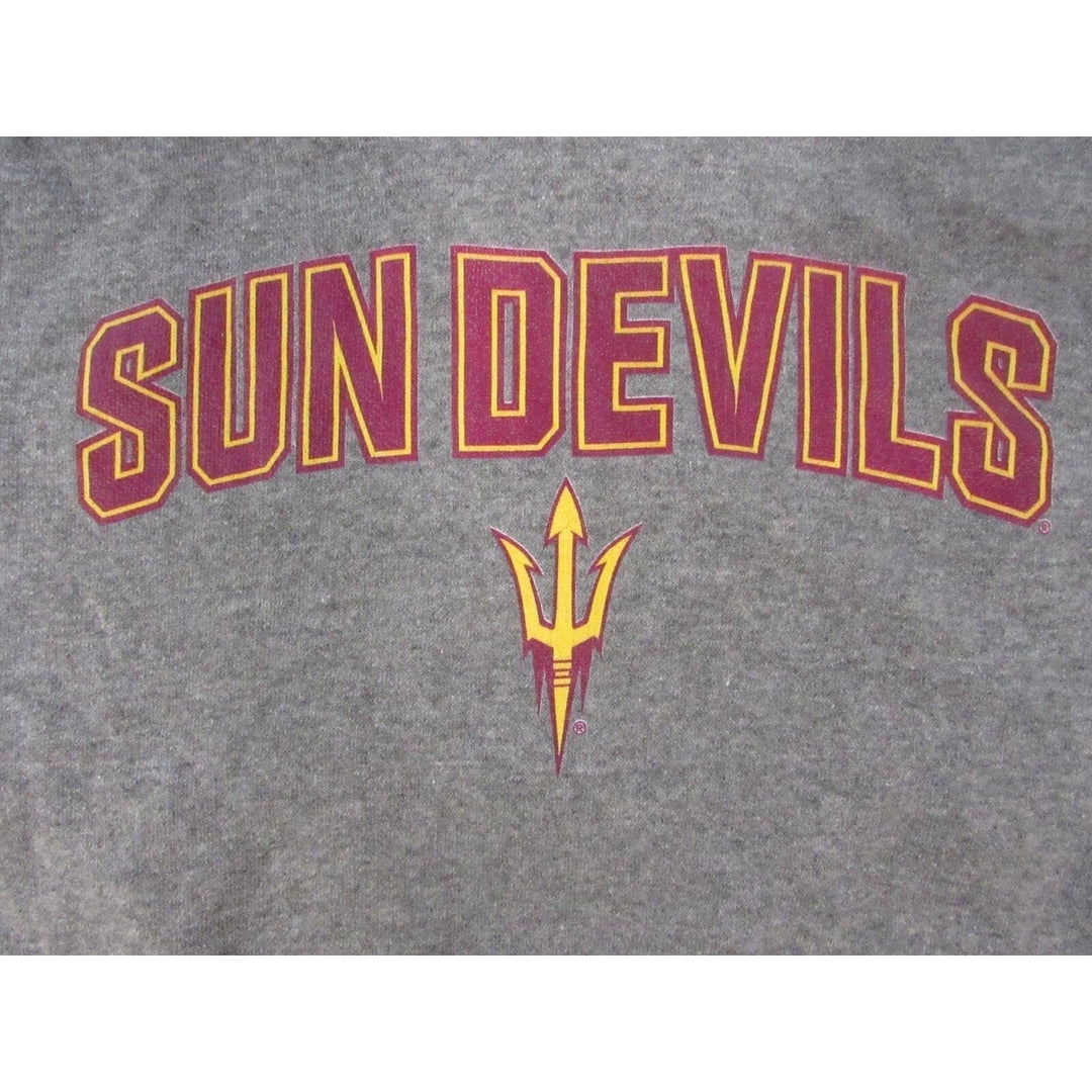 Arizona State Sun Devils Youth Size L Large Gray Hoodie Image 3