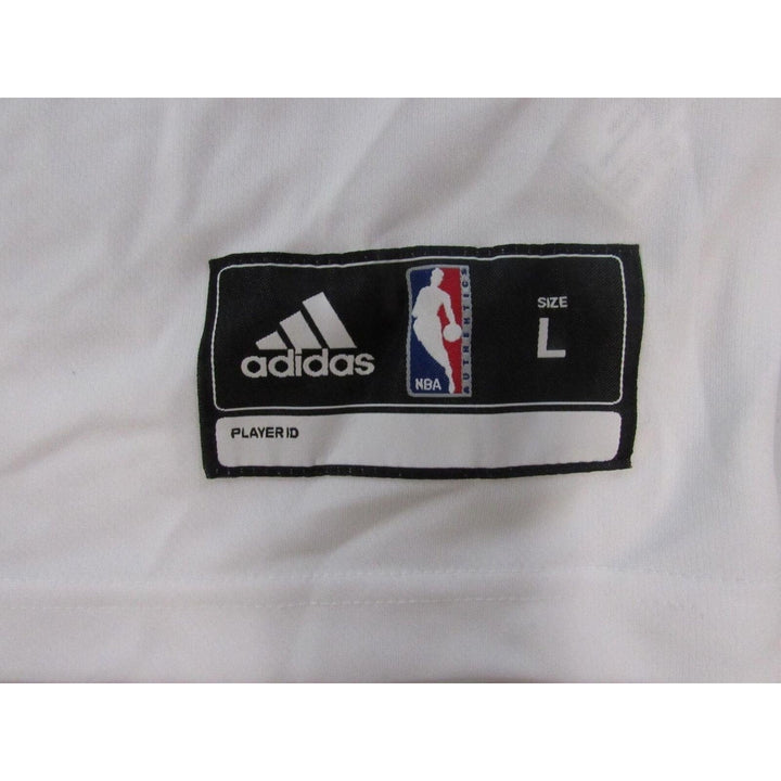 Mens Size L Large Adidas NBA White Blank Jersey Image 4