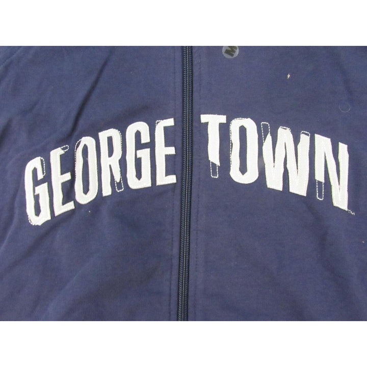 Georgetown University Hoyas Woman Size M Medium Blue Full Zip Jacket Image 4