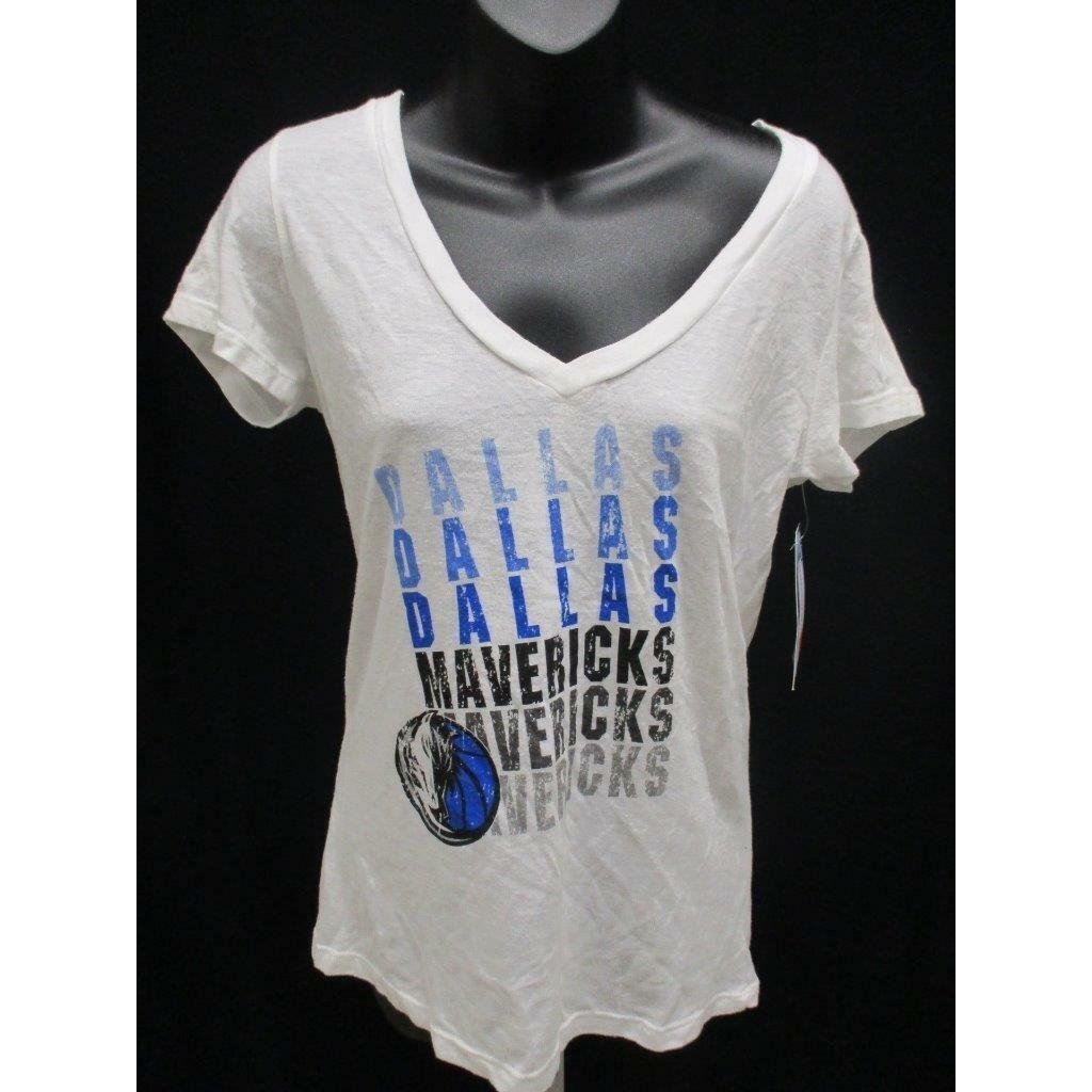 Dallas Mavericks Womens Size M Medium White Shirt MSRP 36 Image 1