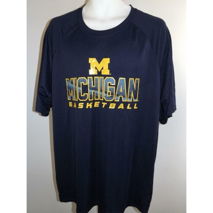 Michigan Wolverines Basketball Mens 2XL 2XLarge Champion Performance Shirt Image 1