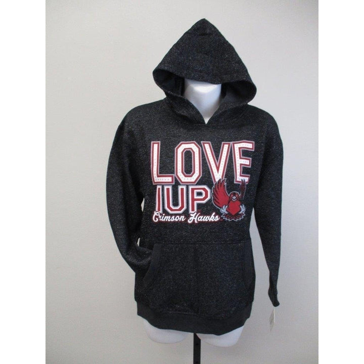 Indiana University of Penn. Crimson Hawks Youth Girls Size L Large Black Hoodie Image 1