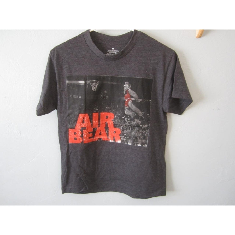 AIR BEAR GRAPHIC Shirt DARK GREY YOUTH M MEDIUM 68XD Image 1