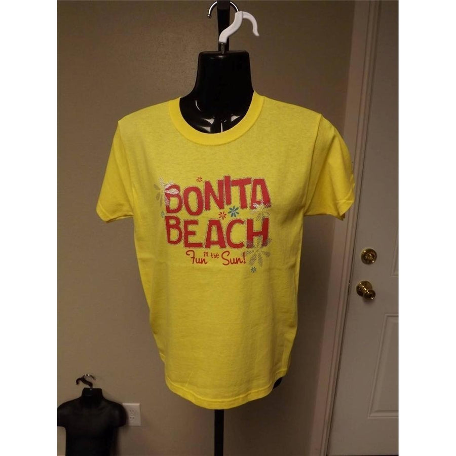 BONITA BEACH YOUTH Medium M T-Shirt by ANVIL 32LF Image 1