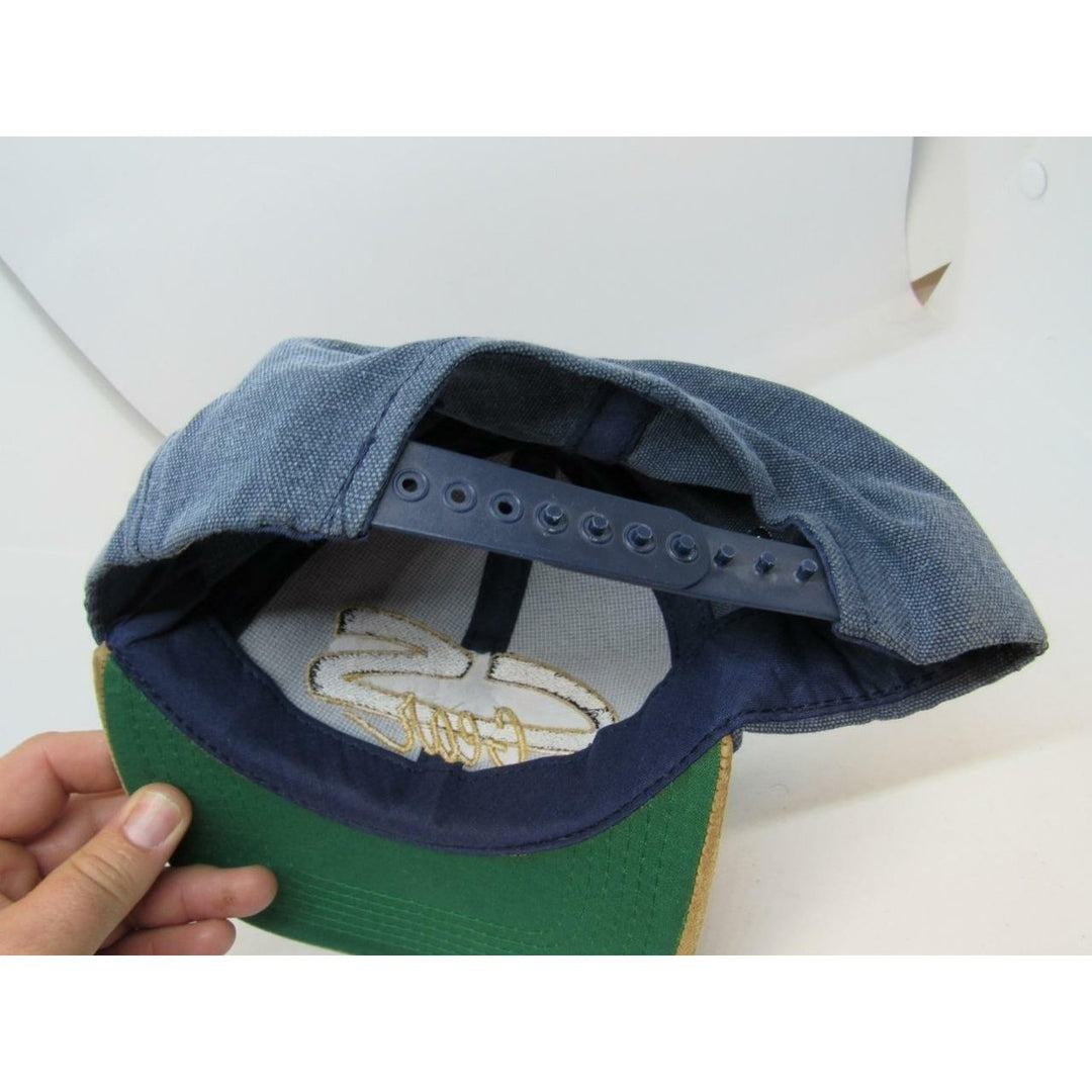 CS Gear Mens OSFA Denim Leather Adjustable Hat Image 3