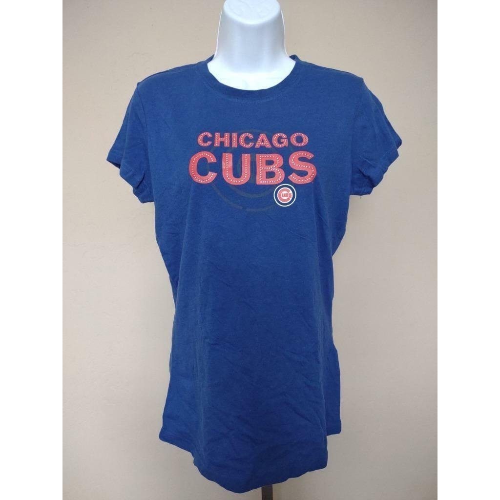 Chicago Cubs Womens Size M Medium Blue G-III Shirt Image 1