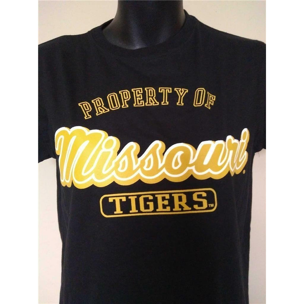 Missouri Mizzou Tigers Womens Size M Medium Black J. America Shirt Image 2