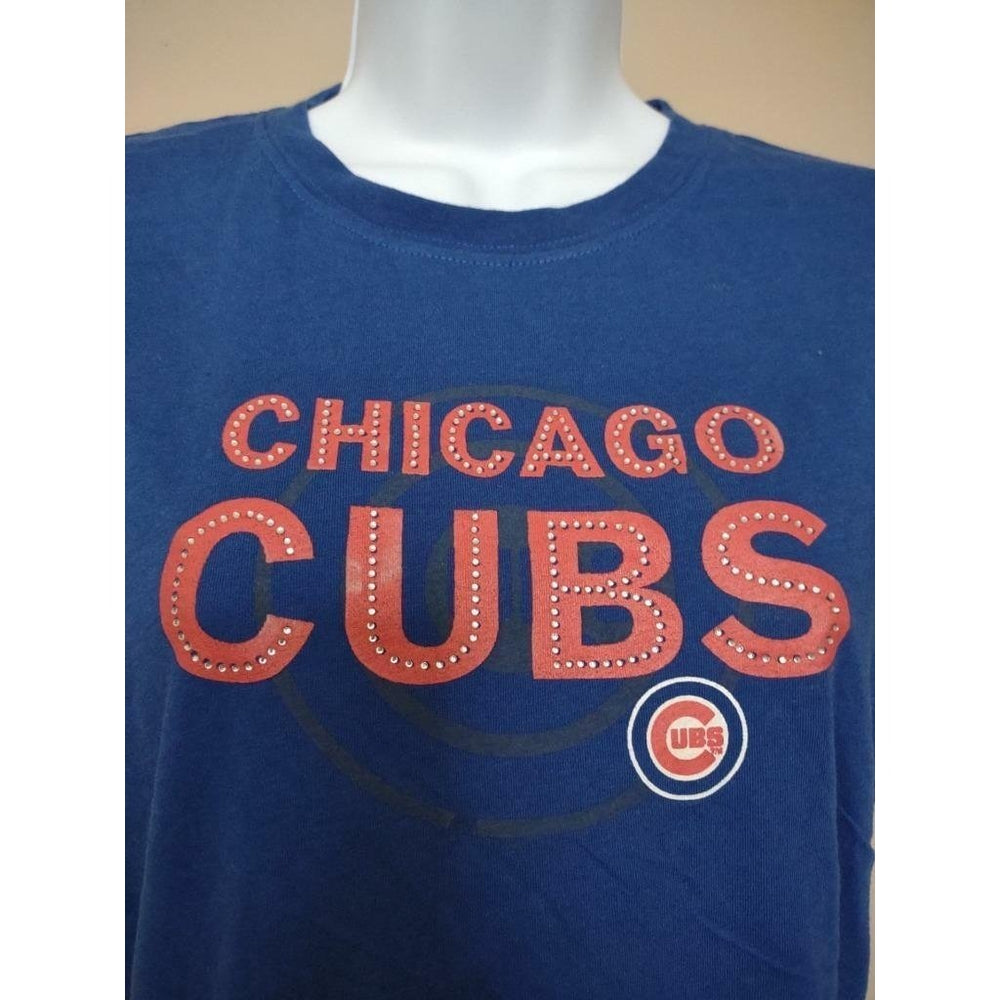 Chicago Cubs Womens Size M Medium Blue G-III Shirt Image 2