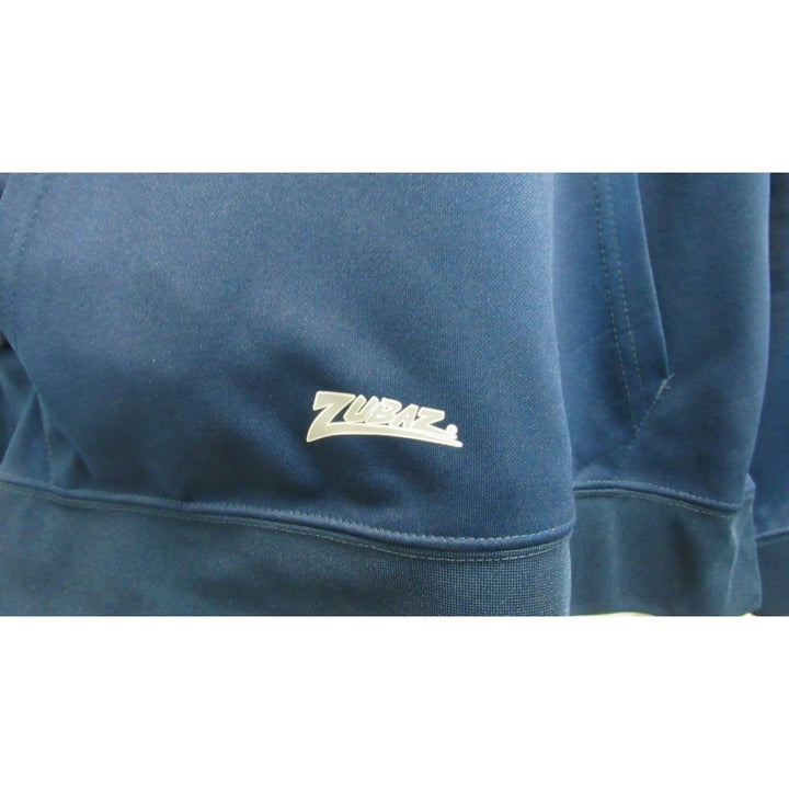 Mens Size M Medium Navy Blue Zubaz Labatt Blue Beer Performance Hoodie Image 4