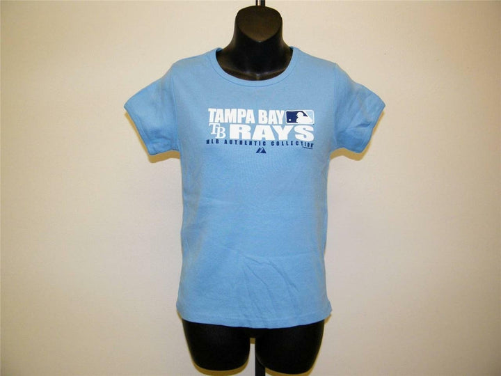 Tampa Bay Rays Youth Girls M Medium Light Blue Shirt Image 2