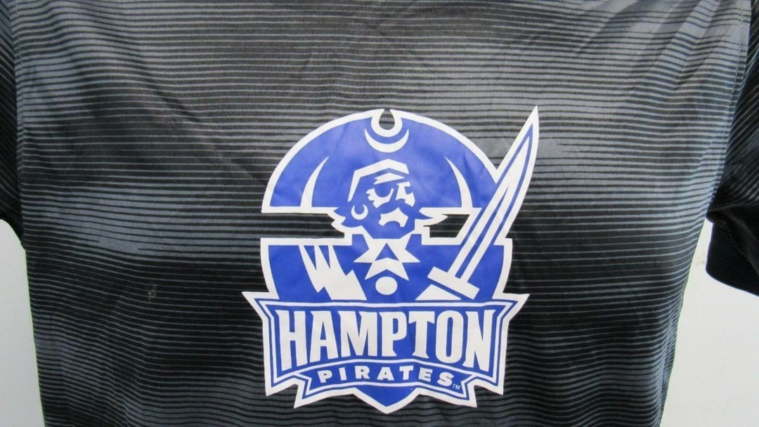 Hampton Pirates Mens Size S Small Black Russell Athletic Shirt Image 3