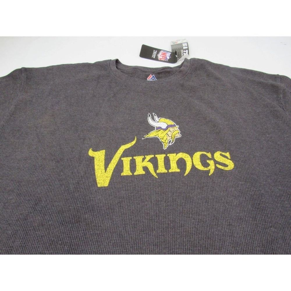 Minnesota Vikings Mens Size 6XL Majestic Thermal Long Sleeve Shirt Image 2