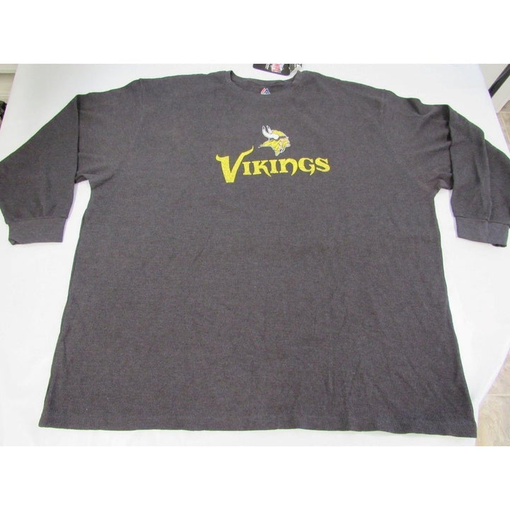 Minnesota Vikings Mens Size 6XL Majestic Thermal Long Sleeve Shirt Image 3