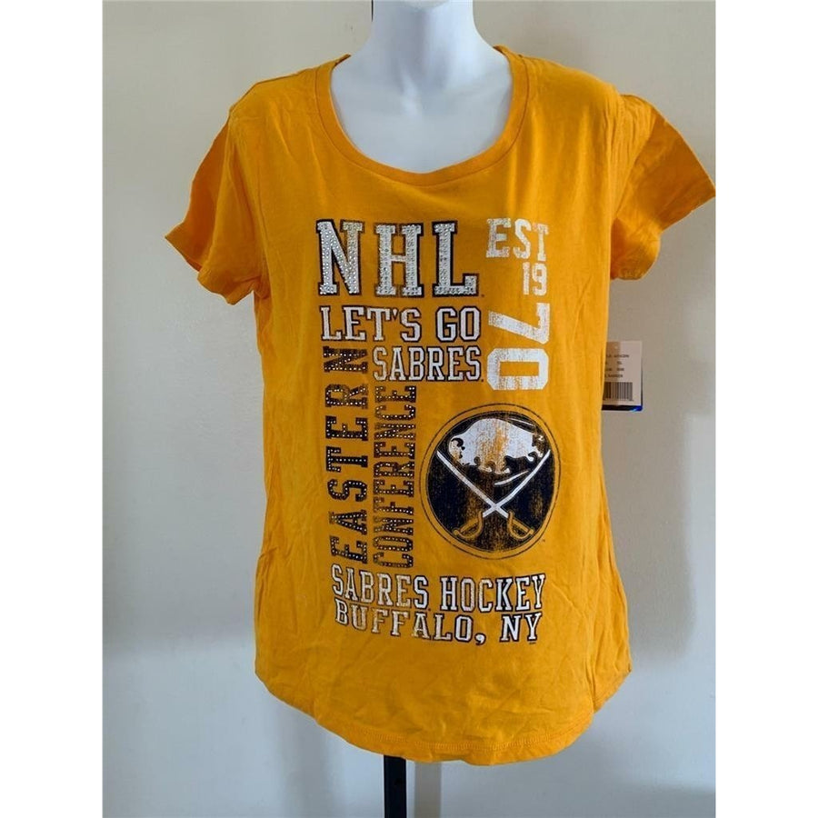 Buffalo Sabres Womens Size XL Yellow G-III Shirt Image 1