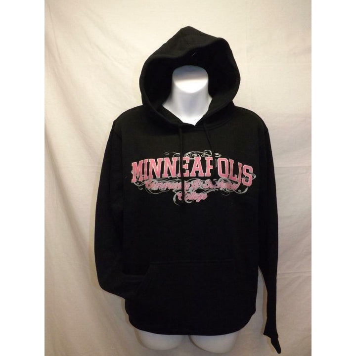 Minneapolis Community and Technical College Adult Size S Small Black Hoodie Image 1