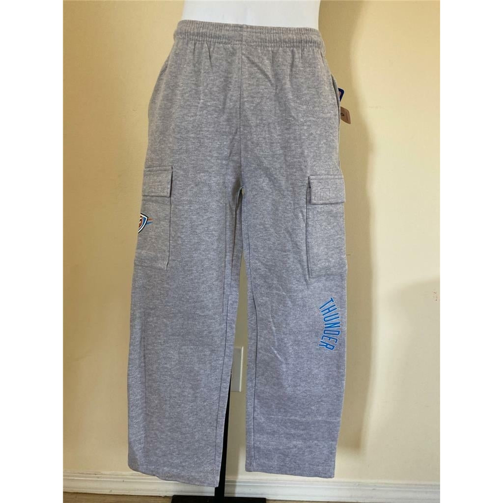 Oklahoma City Thunder Youth Size M Medium Gray Sweatpants Image 1