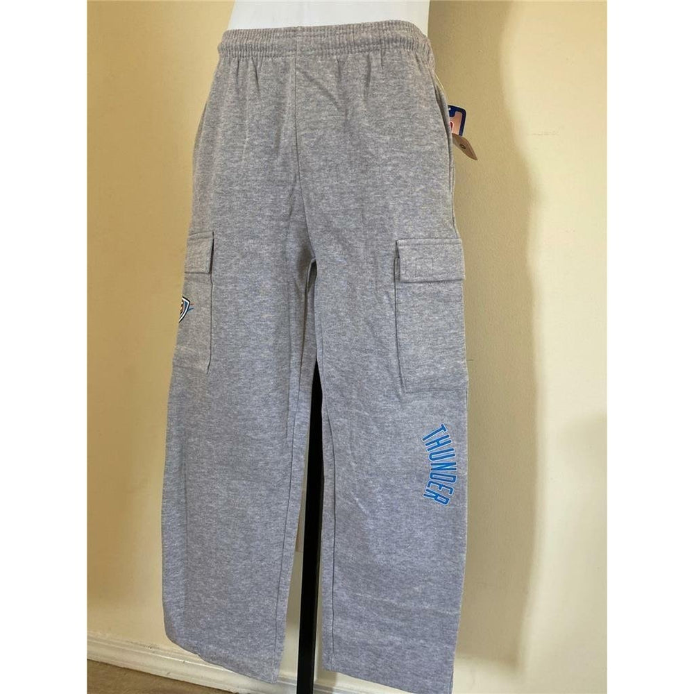 Oklahoma City Thunder Youth Size M Medium Gray Sweatpants Image 2