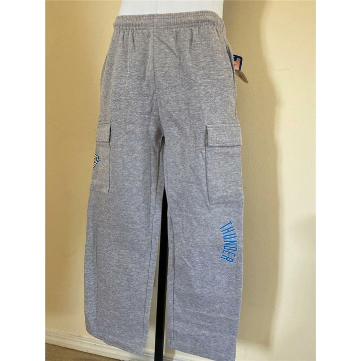 Oklahoma City Thunder Youth Size M Medium Gray Sweatpants Image 2