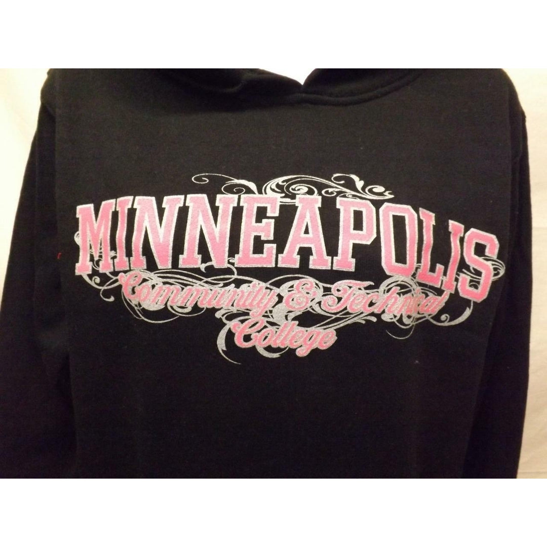 Minneapolis Community and Technical College Adult Size S Small Black Hoodie Image 2