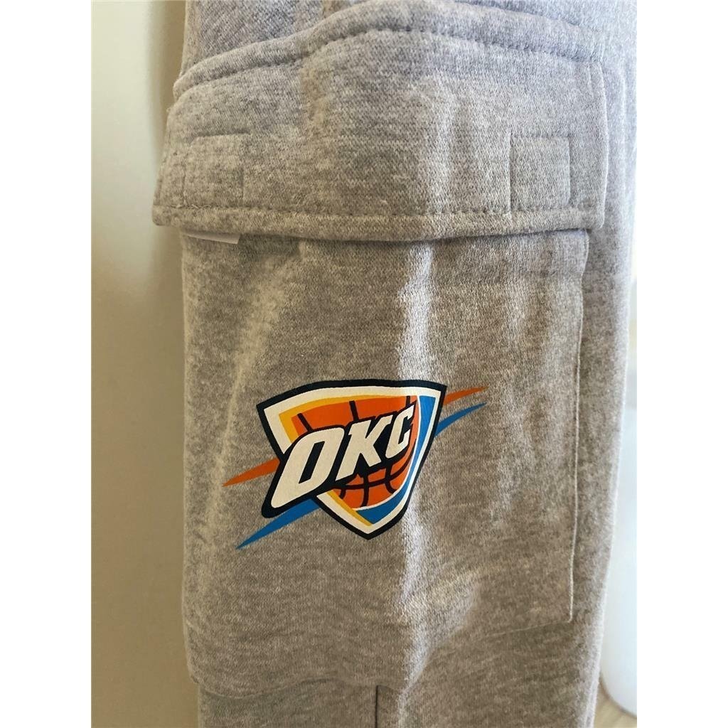 Oklahoma City Thunder Youth Size M Medium Gray Sweatpants Image 4