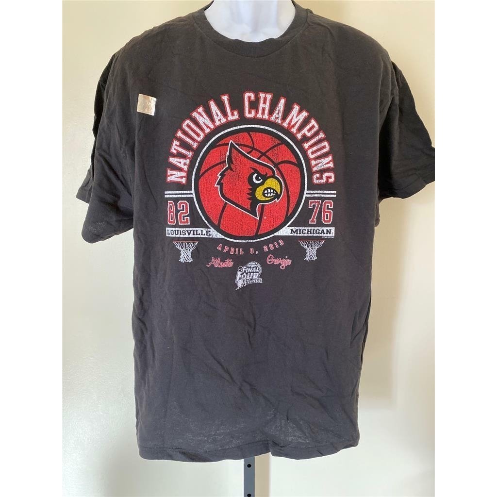 National Championships Louisville Cardinals 2013 Mens Size S Black Shirt Image 1