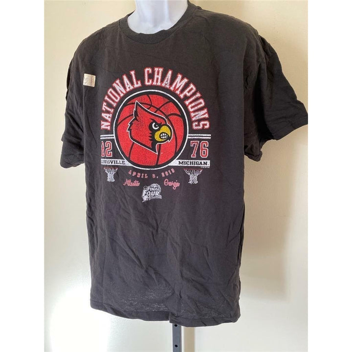 National Championships Louisville Cardinals 2013 Mens Size S Black Shirt Image 2