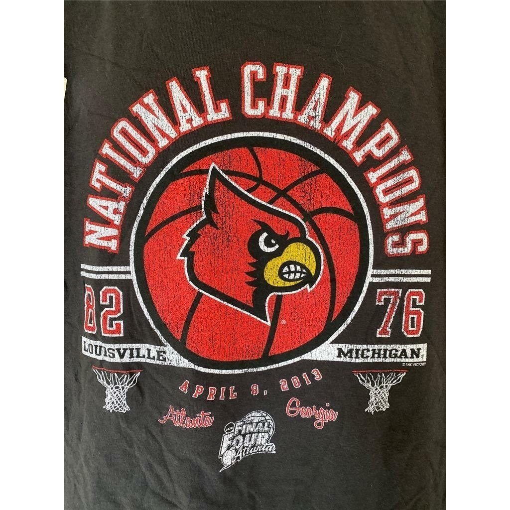 National Championships Louisville Cardinals 2013 Mens Size S Black Shirt Image 3