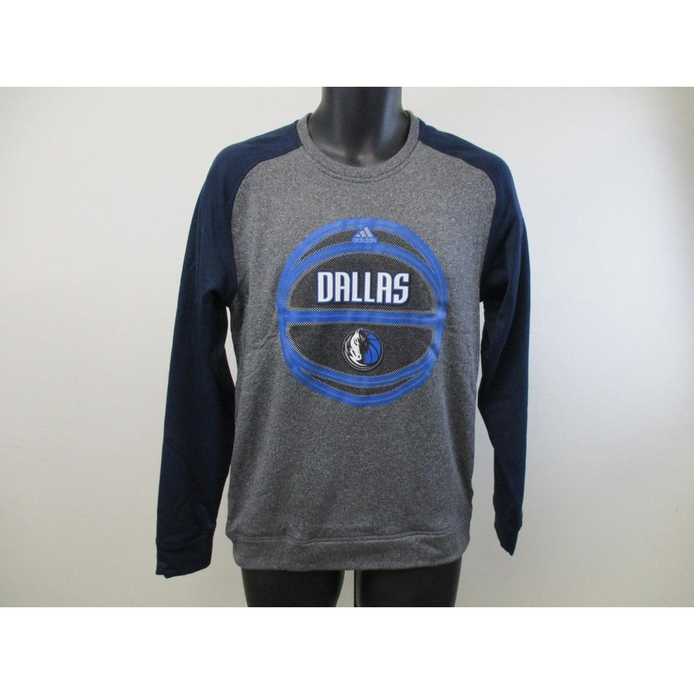 Dallas Mavericks Adult Mens Size S Small Climawarm Adidas Sweatshirt 60 Image 2