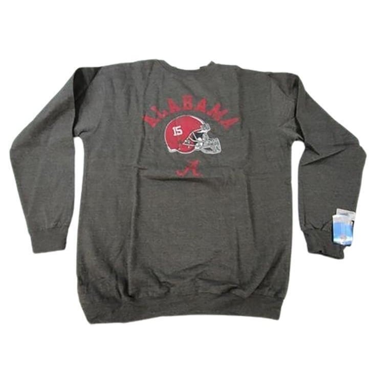 Alabama Crimson Tide 15 Mens Size XL-Tall Gray Majestic Sweatshirt Image 1