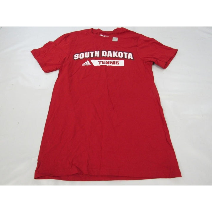 South Dakota Coyotes Tennis Mens Size S Adidas Red Shirt Image 1