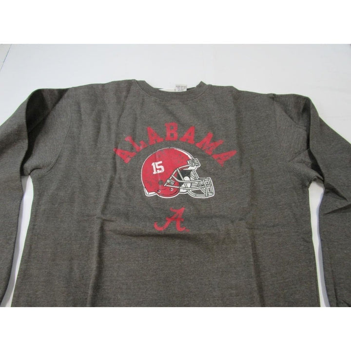 Alabama Crimson Tide 15 Mens Size XL-Tall Gray Majestic Sweatshirt Image 6