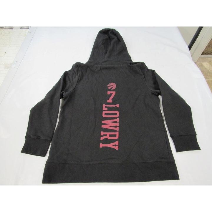 Toronto Raptors 7 Kyle Lowry Mens Size XL Black Hoodie Image 4