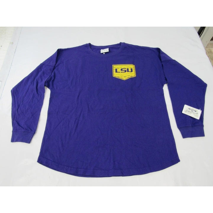 LSU Tigers Mens Size M Medium Purple Long Sleeve "Game Day" Shirt Image 1