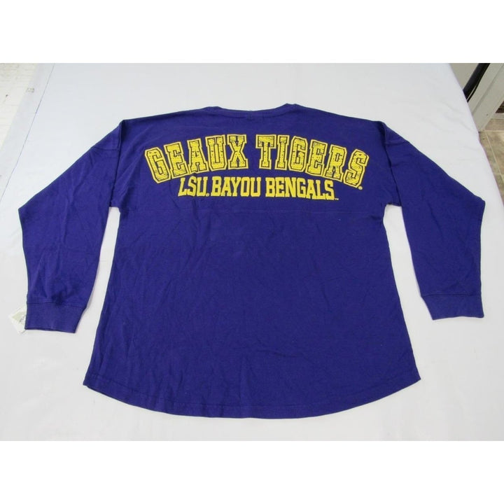 LSU Tigers Mens Size M Medium Purple Long Sleeve "Game Day" Shirt Image 2