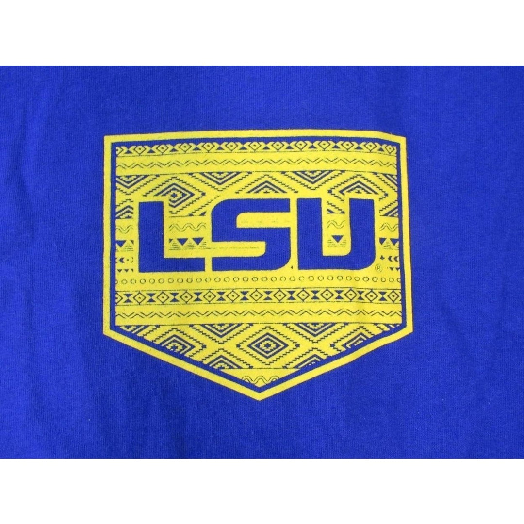 LSU Tigers Mens Size M Medium Purple Long Sleeve "Game Day" Shirt Image 3