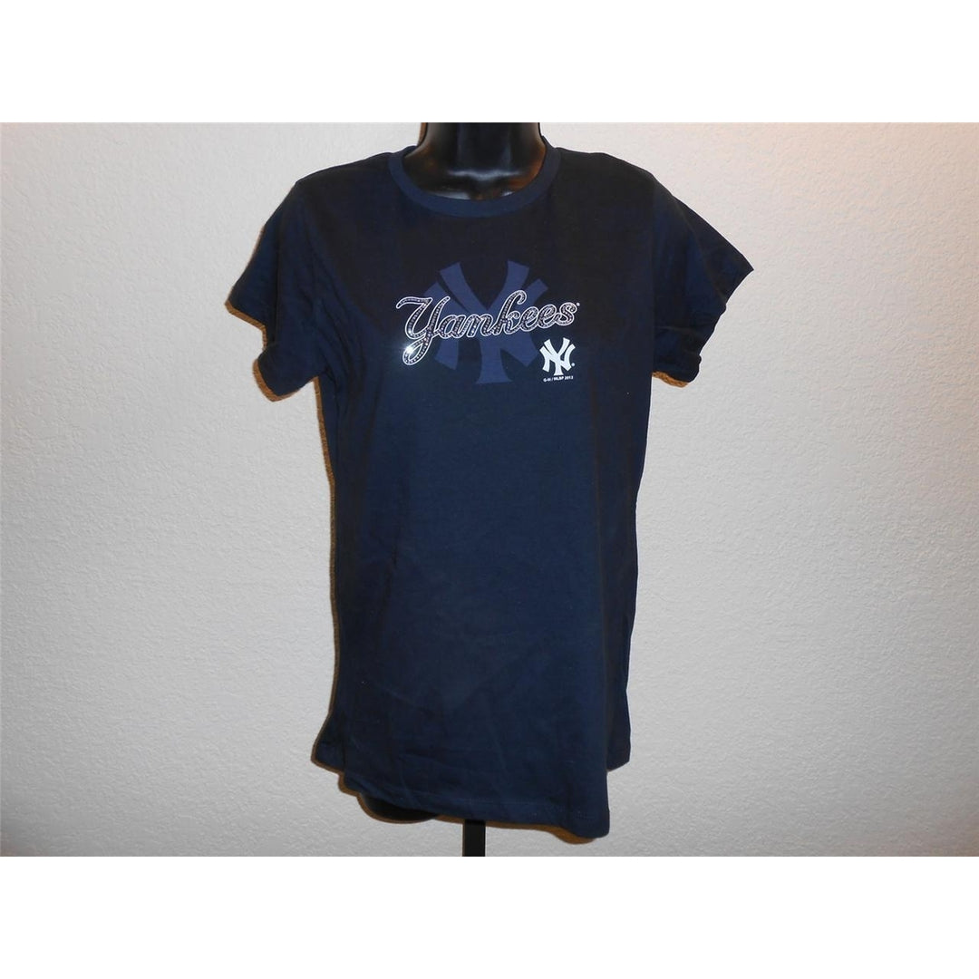 NY York YANKEES WOMENS Large L GIII Carl Banks Brand Shirt 30 Image 2