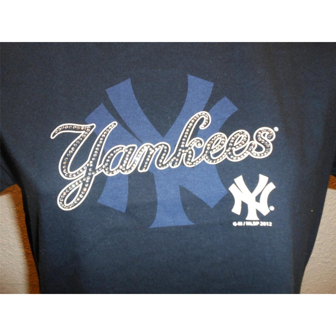 NY York YANKEES WOMENS Large L GIII Carl Banks Brand Shirt 30 Image 3