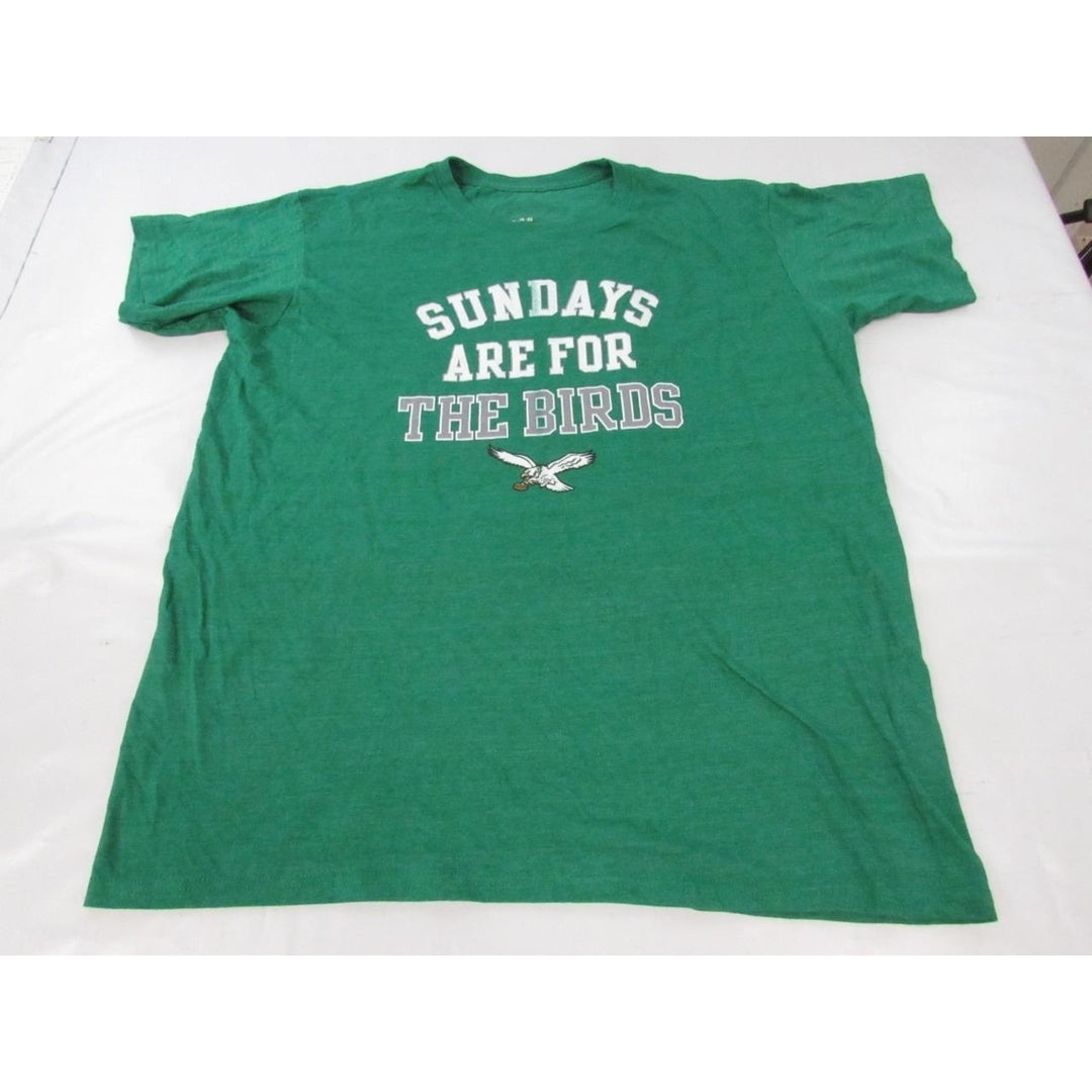 Philadelphia Eagles "Sundays Are For The Birds" Mens Size XL Green Shirt Image 1