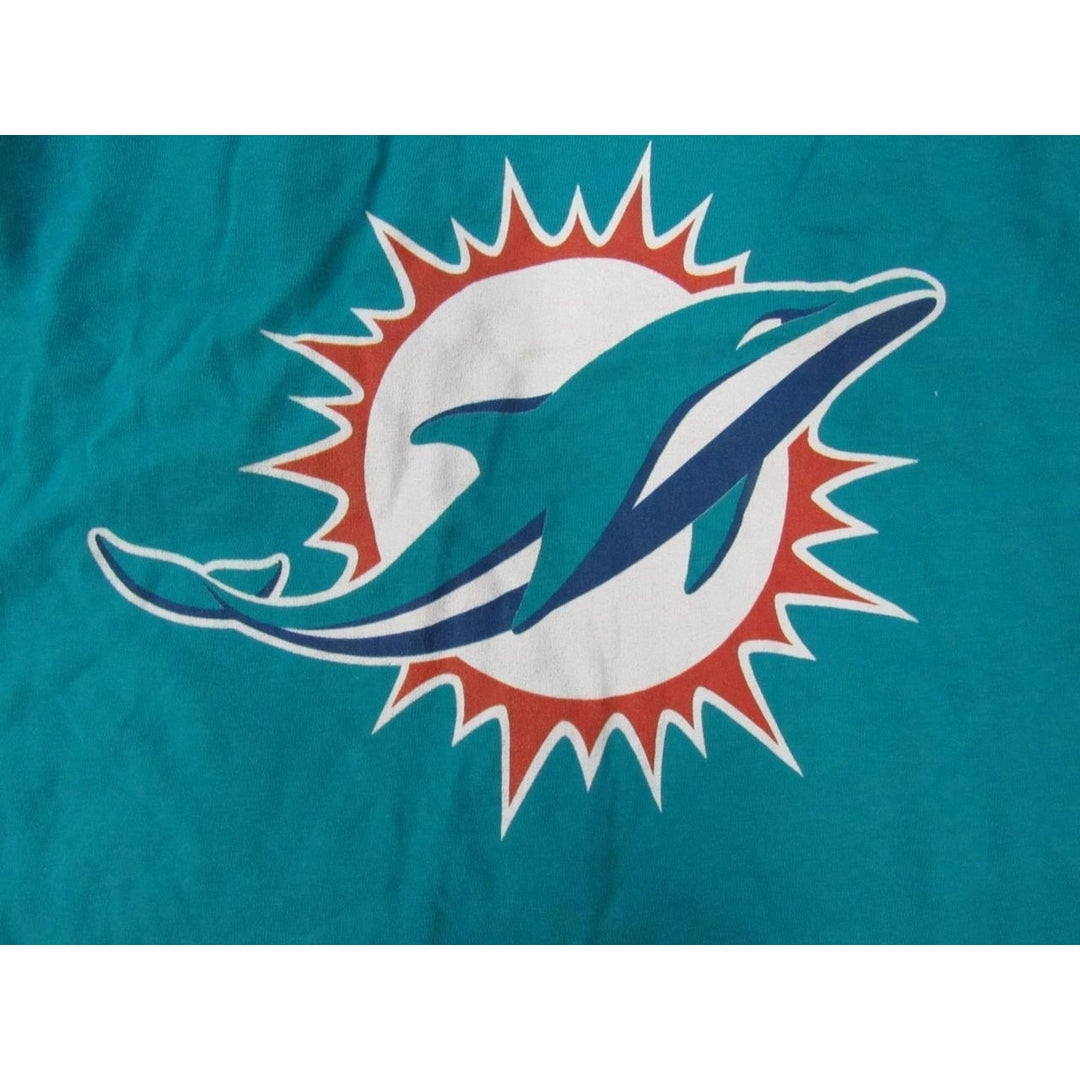 Miami Dolphins 99 Jason Taylor Mens Size M Aqua Long Sleeved Shirt Image 3