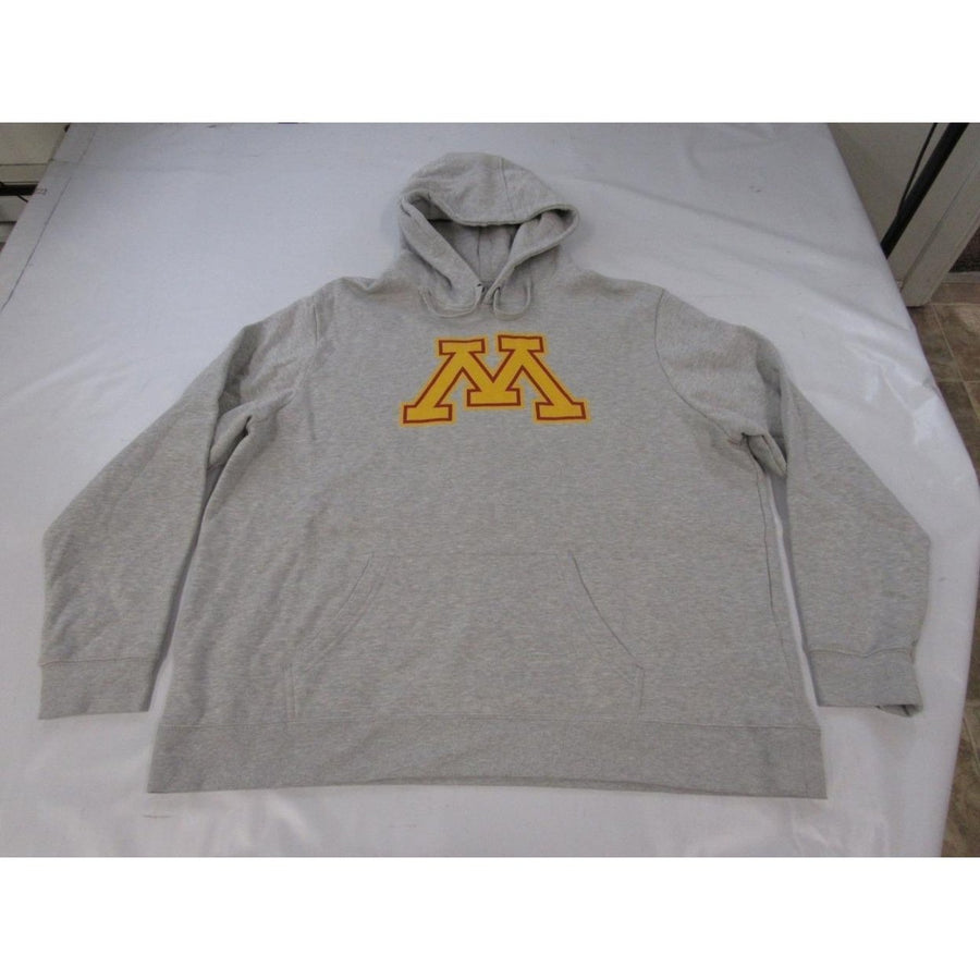 Minnesota Golden Gophers Mens Size 3XL Light Gray Hoodie Image 1